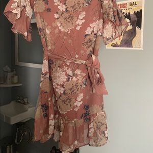 Pink flower dress